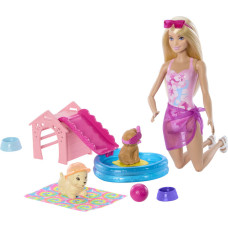 Barbie - Puppy Pool Party Aloha Blonde (JBF35)