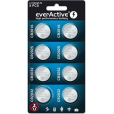 Everactive LITHIUM BATTERIES SET 8 PCS CRMIX