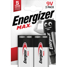 Energizer - MAX 9V/6LR61 (2-pack)