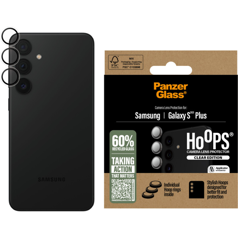 Panzer Glass - Hoops Lens P Galaxy S 2025 Plus, transparent