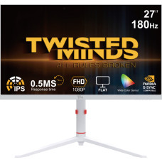 Twisted Minds - Arctic Pro Series 27 FHD - 180HZ 0.5MS Fast IPS HDMI 2.1 Gaming Monitor - White