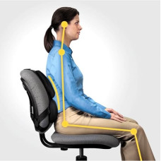 Fellowes | Professional back support - Professional Series | Depth 55 mm | Height 365 mm | High-density foam | Width 375 mm