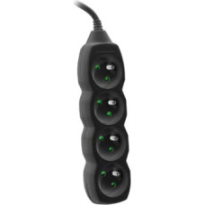 Tracer Power strip Power Watch 3m black (4 sockets)