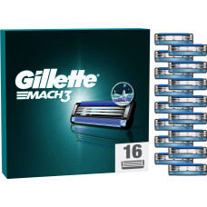Gillette - Mach3 razor blades - Blue/Black - 16 pcs