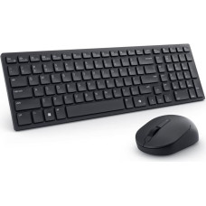 Dell | Silent Keyboard and Mouse | KM555 | Keyboard and Mouse Set | Wireless | Russian (QWERTY) | Black | 2.4 GHz, Bluetooth 5.1 | Wireless connection