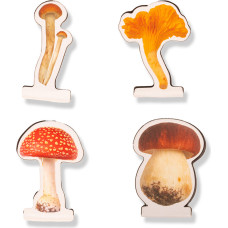 Kikkerland - Mushroom Magnetic Bookmarks - 2.75 cm x 3.5 cm x 0.25 cm