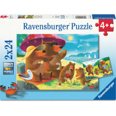 Ravensburger - Bear Family Vacations 2x24p (12004046)
