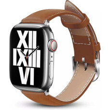 Crong Noble Band - Pasek z naturalnej skóry do Apple Watch 38/40/41 mm (Mokka)