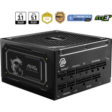 MSI MAG A1000GL PCIE5 II power supply unit 1000 W 24-pin ATX ATX Black