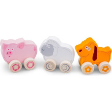 New Classic Toys - Drewniane zwierzątka jeżdżące