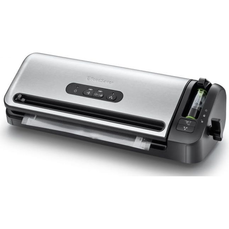 Foodsaver FFS017X vacuum sealer Black, Stainless steel