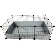 C&C Modular cage 3x2 110x75 cm guinea pig, hedgehog, silver grey