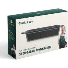 Gladkokken - Cast Iron Oven Dish - Deep Bottle Green - 39x23x7 cm