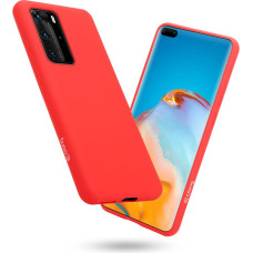 Crong Color Cover - Etui Huawei P40 Pro (czerwony)