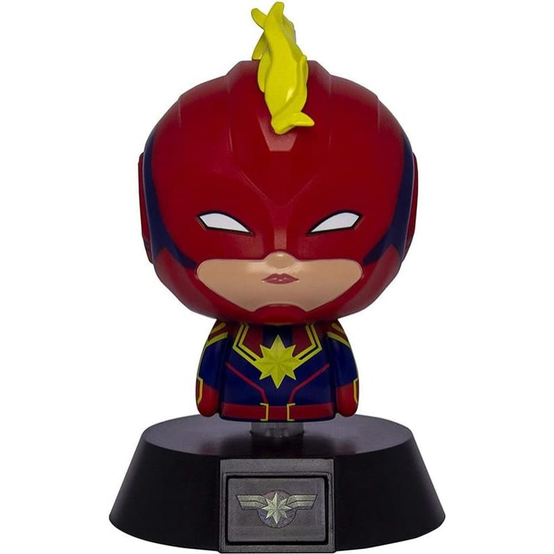 Marvel Mavel - Lampa biurkowa 3D zasilana na baterie Kapitan Ameryka