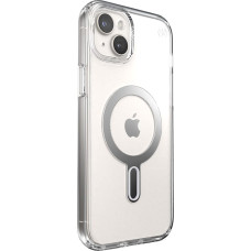 Speck Presidio Perfect-Clear ClickLock & MagSafe - Etui iPhone 15 Plus / iPhone 14 Plus (Clear / Chrome Finish / Serene Silver)