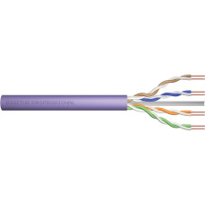 Digitus Installation cable DIGITUS cat.6, U/UTP, Dca, AWG23/1, LSOH, 305m, purple, cardboard