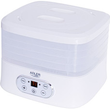 Adler | Food Dehydrator | AD 6658 | Power 230 W | Number of trays 5 | Temperature control | Integrated timer | White