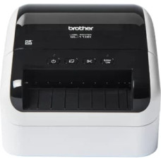 Brother QL-1110NWB, DK, Direct thermal, 300 x 300 DPI, 110 mm/sec, Wired & Wireless, Black, White
