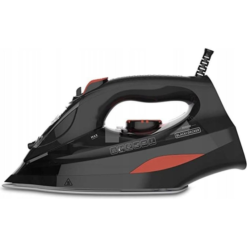 Black+Decker Steam iron Black+Decker BXIR3000E (3000W; black)