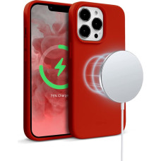 Crong Color Cover Magnetic - Etui iPhone 13 Pro MagSafe (czerwony)