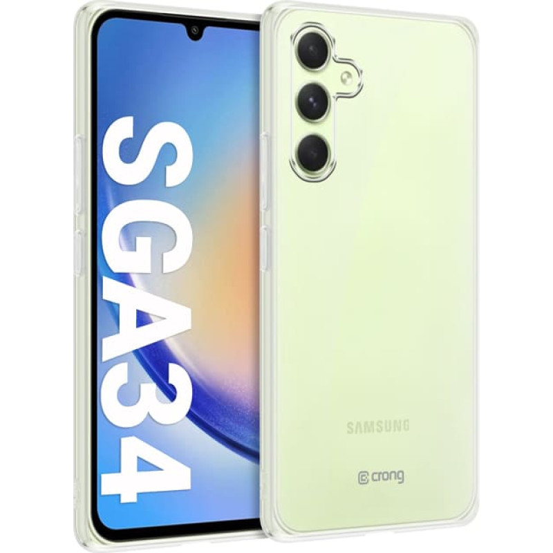 Crong Crystal Slim Cover - Etui Samsung Galaxy A34 5G (przezroczysty)