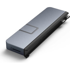 Targus HYPER DUO PRO 7-in-2 USB-C Hub USB Type-C 104 Mbit/s Grey