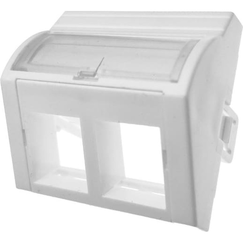 A-Lan Adapter 45x45 2xRJ45 (convex angle) ALANTEC