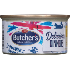 Butcher's Delicious Dinners Chicken with turkey - wet cat food - 85 g