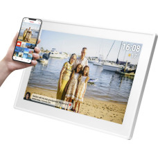 Denver PFF-1515W digital photo frame White 39.6 cm (15.6