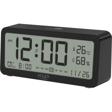 Adler | AD 1195b | Alarm Clock | W | Black | Alarm function