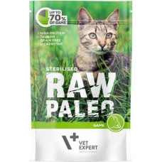 Vetexpert RAW PALEO Adult Cat Sterilised Game - wet cat food - 100 g