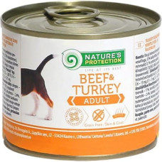 Nature's Protection Adult Beef and Turkey - wet dog food - 200 g