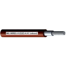 No Name Photovoltaic cable // MG Wires // 1x4mm2, 0,6/1kV red H1Z2Z2-K-R-4mm2 RD, 500m spool