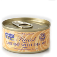 Fish4Dogs FISH4CATS Sardine with shrimp - wet cat food - 70g