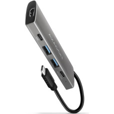 Axagon HMC-5G2 laptop dock/port replicator Wired USB 3.2 Gen 2 (3.1 Gen 2) Type-C Grey