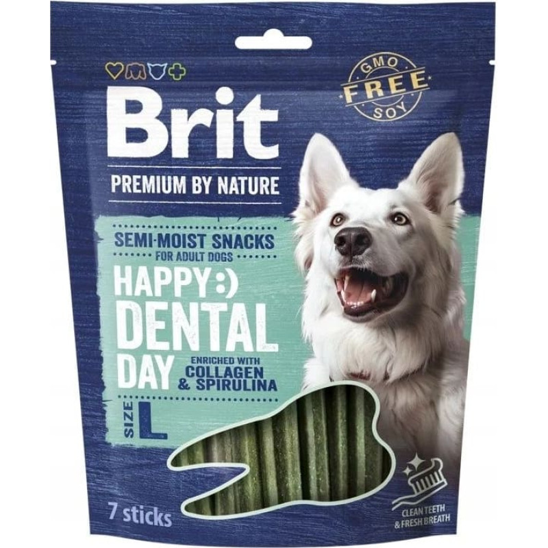 Brit Premium Dog Snack Dental L - dog treat - 250g