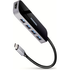 Axagon SuperSpeed USB-C Combo 6in1 Hub | HMC-6H4A