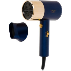Adler Hair dryer | AD 2280 | 1800 W | Number of temperature settings 3 | Blue/Gold