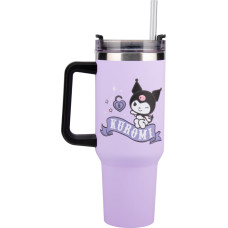 Paladone Kuromi insulated cup and straw (900 ml) / Kuromi kubek podróżny ze słomką (900 ml)