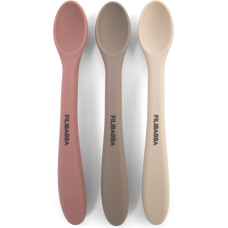 Filibabba - Silicone feeding spoons 3-pack - Rose Mix (FI-03802)