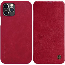 Nillkin Qin Leather Case - Etui Apple iPhone 12 Pro Max (Red)