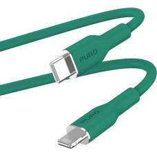 Puro ICON Soft Cable – Kabel USB-C do Lightning certyfikat MFi 1.5 m (Jade)