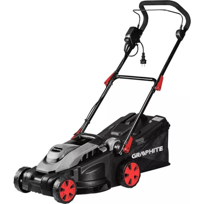 Graphite Electric Lawn Mower 1500W Graphite cutting width 360mm
