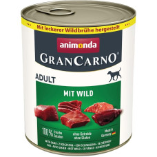 Animonda GranCarno Adult Game  - wet dog food - 800g