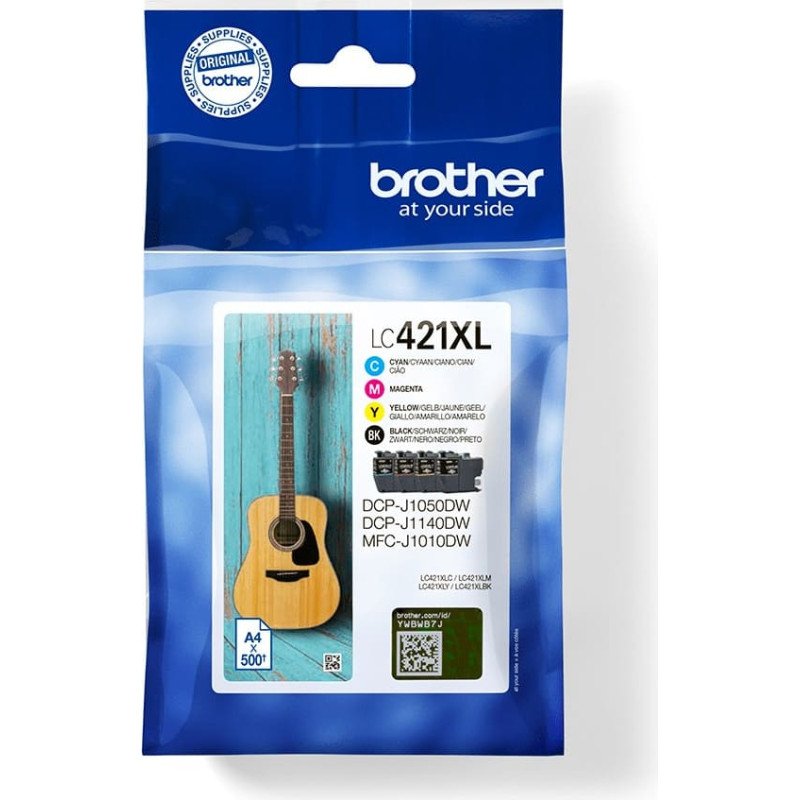 Brother LC421XLVAL ink cartridge 1 pc(s) Original Black, Cyan, Magenta, Yellow