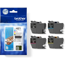 Brother LC421VALDR ink cartridge 4 pc(s) Original Black, Cyan, Magenta, Yellow