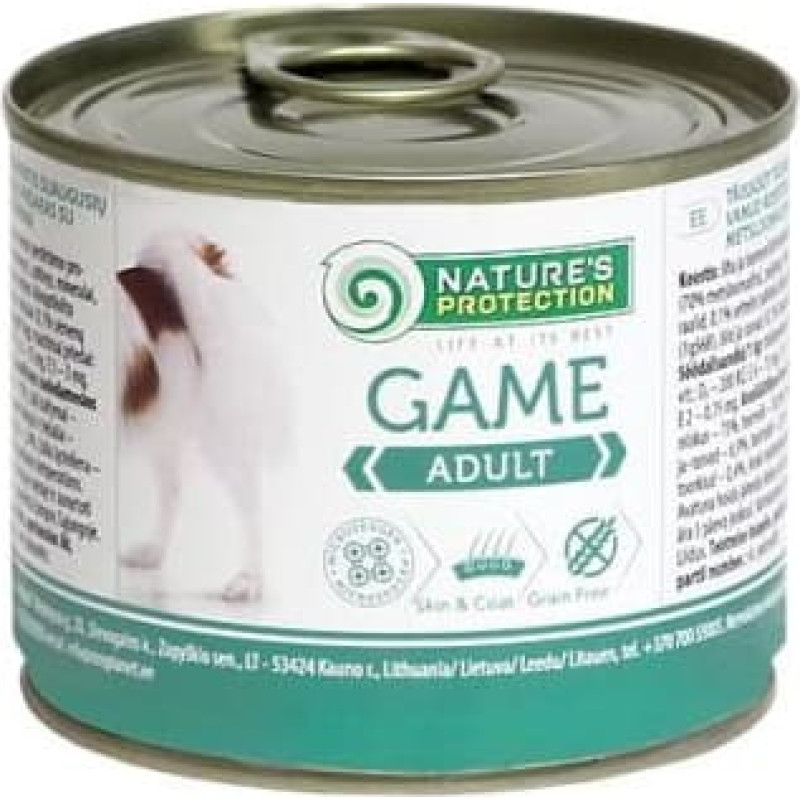 Nature's Protection Adult Game - wet dog food - 200 g