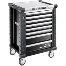 Facom JET.8NM3A - 8 drawer roller cabinets - 3 modules per drawer, black