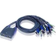 Aten 4-Port USB VGA/Audio Cable KVM Switch | Aten | 4-Port USB VGA/Audio Cable KVM Switch (0.9m, 1.2m)